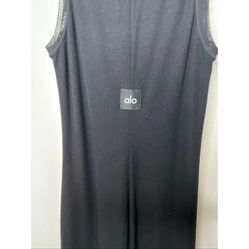 Alo Yoga Ribbed Mesh Secret Dress